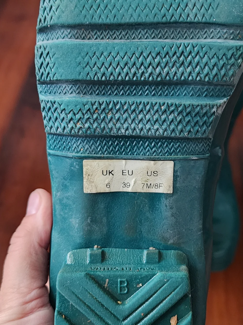 Hunter Original Tall Gloss Rain Boots Teal Green Women's US 8 / EU 39 Waterproof